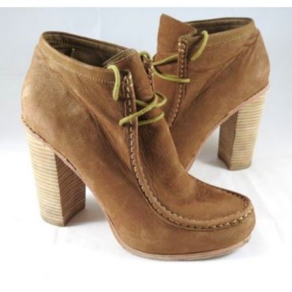 Dolce Vita Shoes - Dolce Vita Brown Suede Chunky High Heel Boot